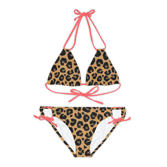 Leopard Kittie Two Piece Bikini Set