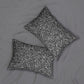 Black And White Modern Splatter Lumbar Pillow