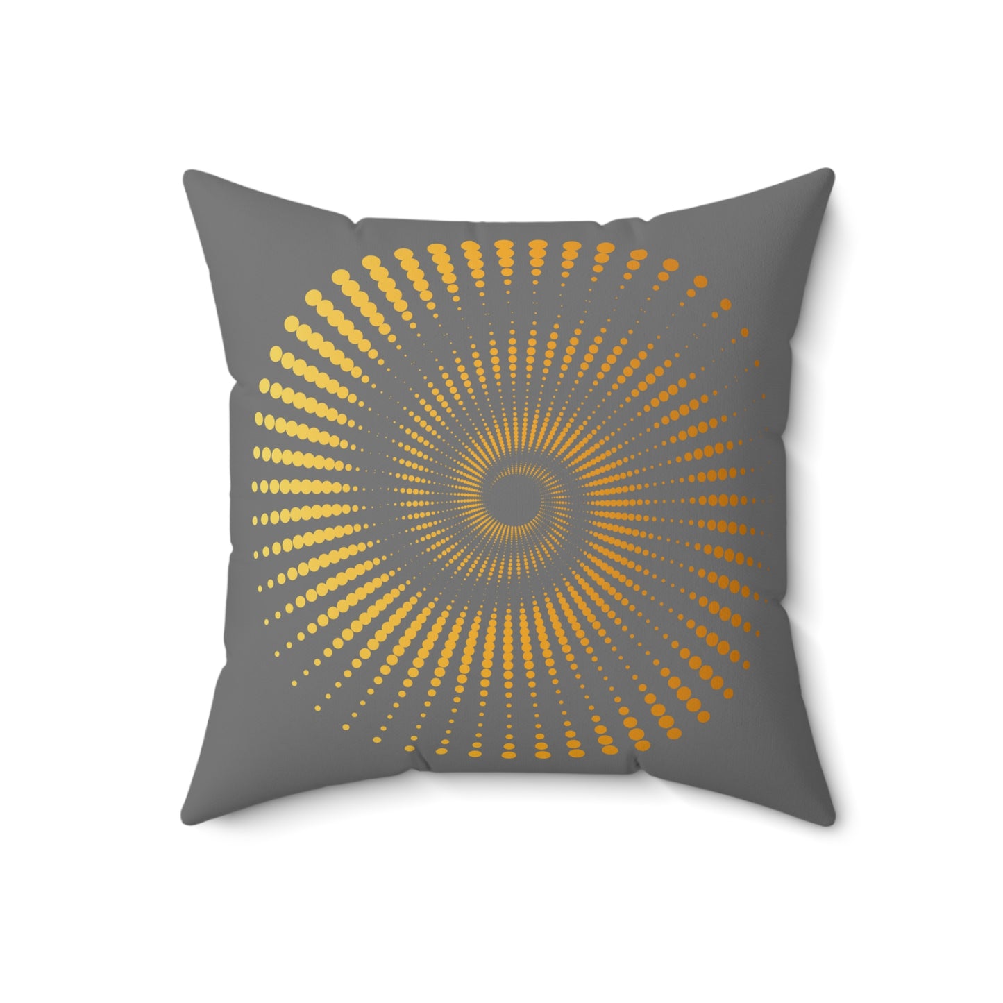 Golden Spiral In Grey Decorative Throw Pillow