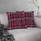 Red & Purple Abstract Plaid, Indoor/Outdoor Waterproof Pillow