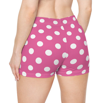 Pink And White Polka Dot Cutie Booty Shorts