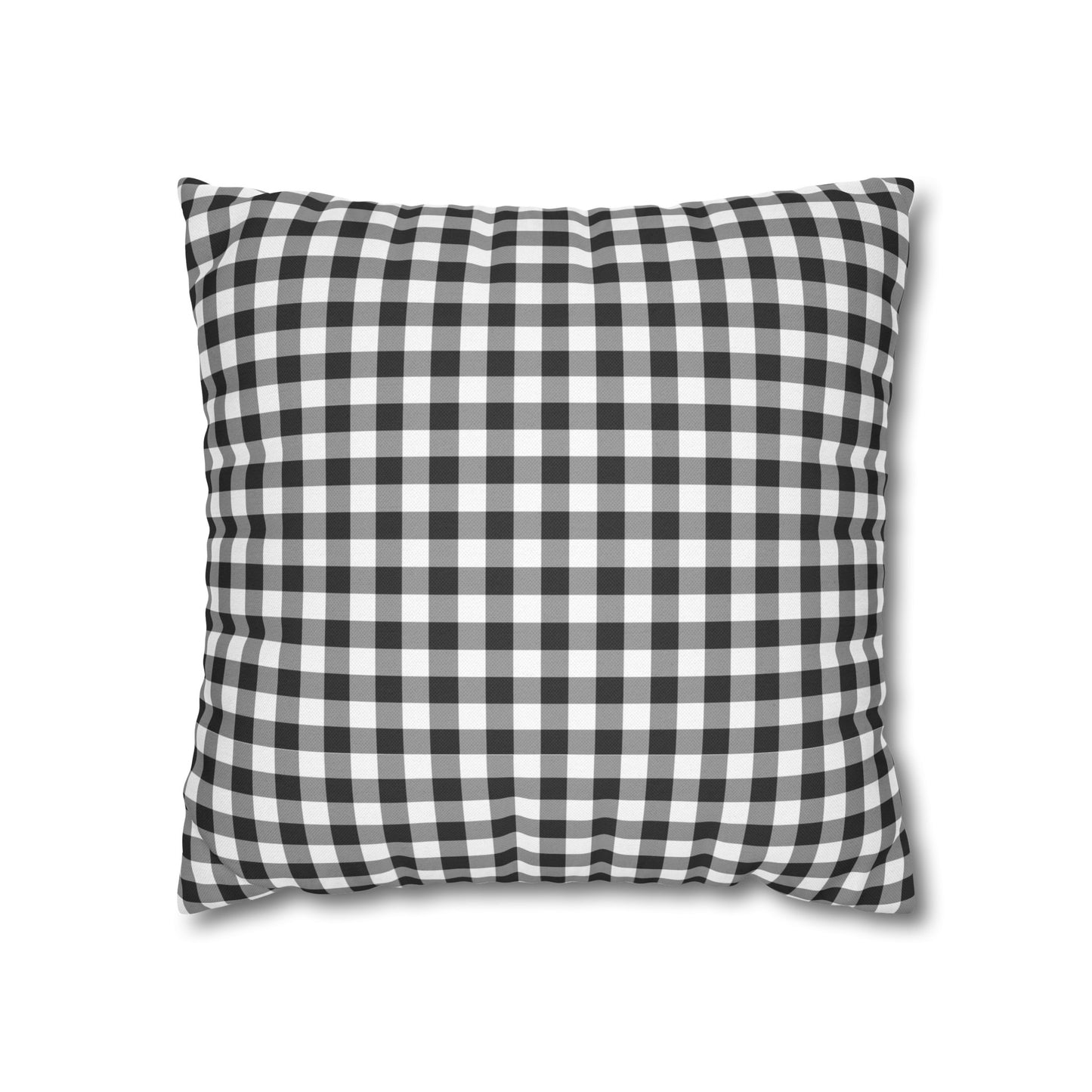 Black And White Check Throw Pillow Cover