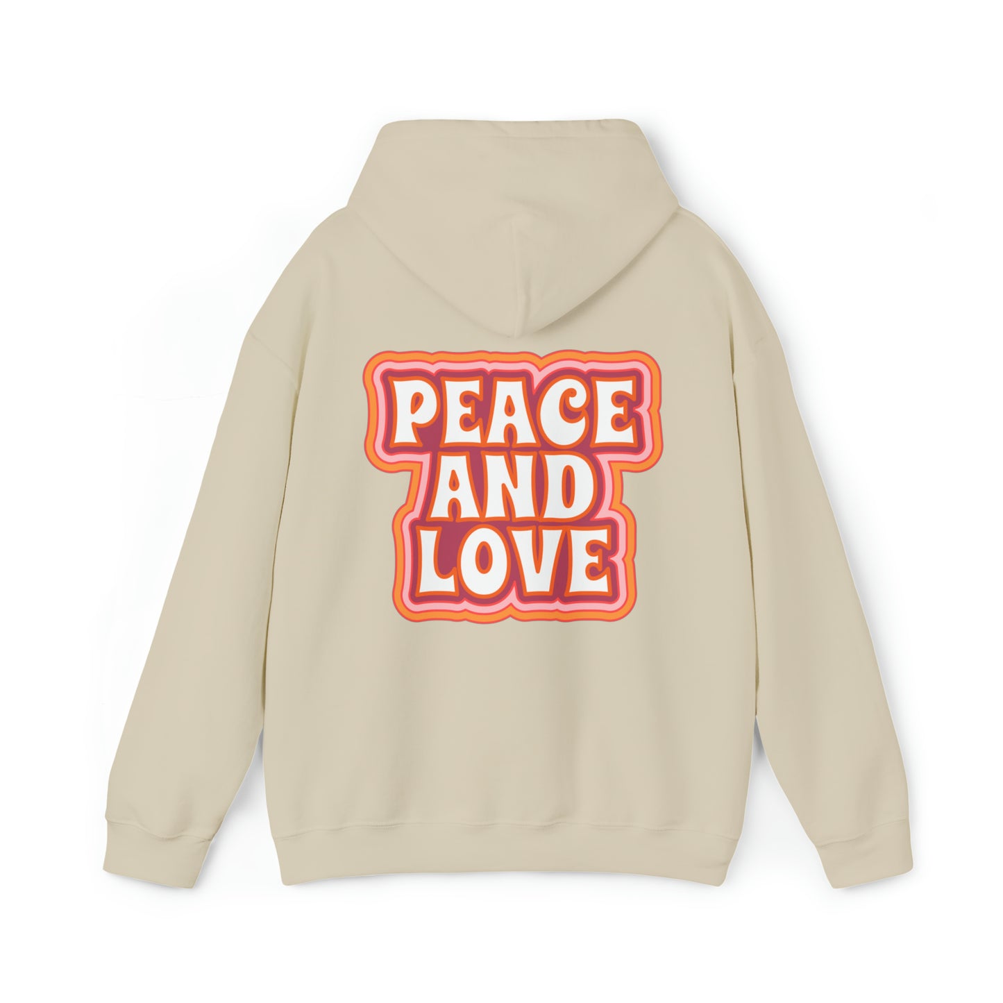 Peace And Love, Heavy Blend™ Hooded Sweatshirt