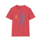 Tribal Rainbow Sea Turtle Short Sleeve T-Shirt (Available In Other Colors)