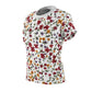 Perfect Tee Red Purple And Yellow Floral Women's Classic Short Sleeve T-Shirt