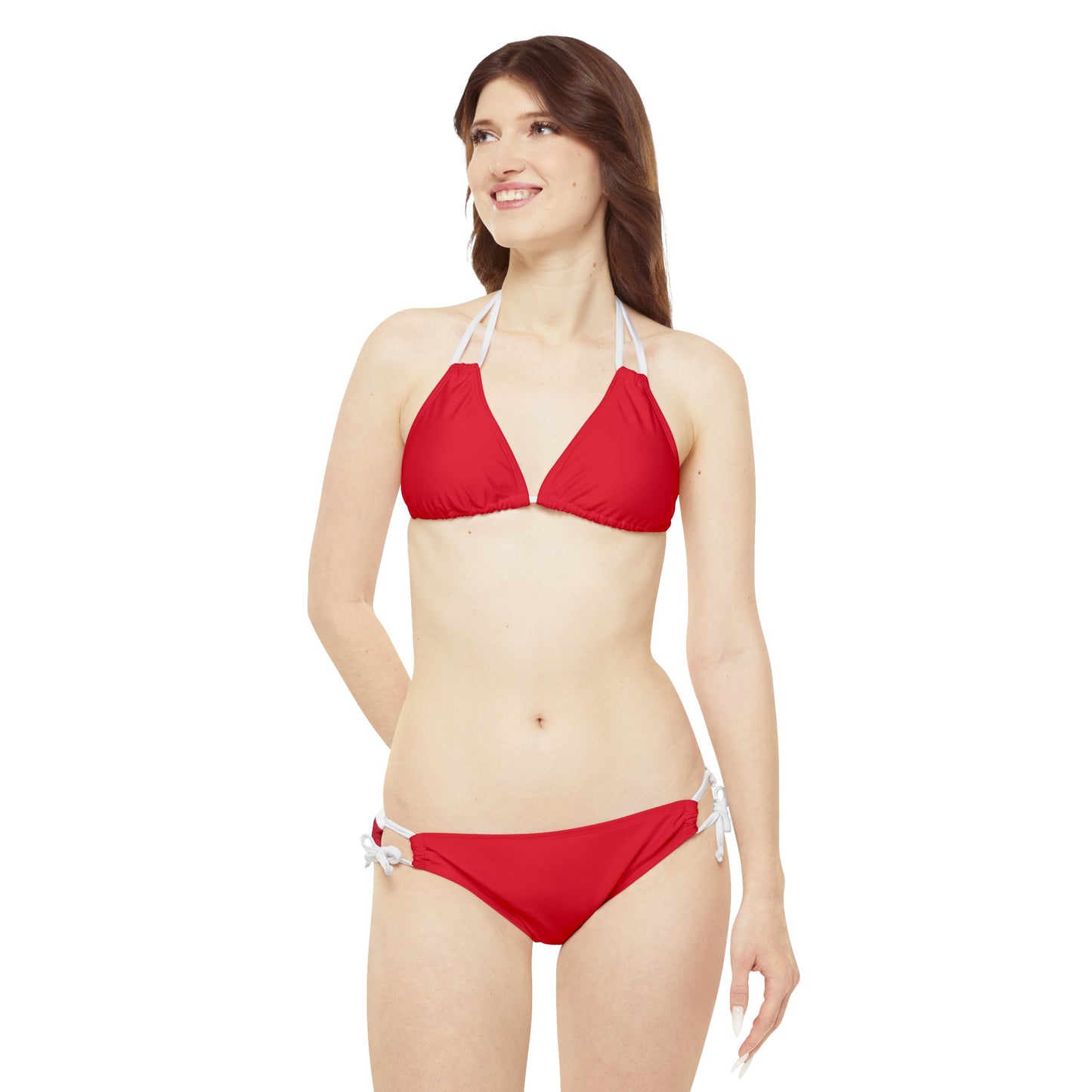 Red American Flag Two Piece Bikini Set