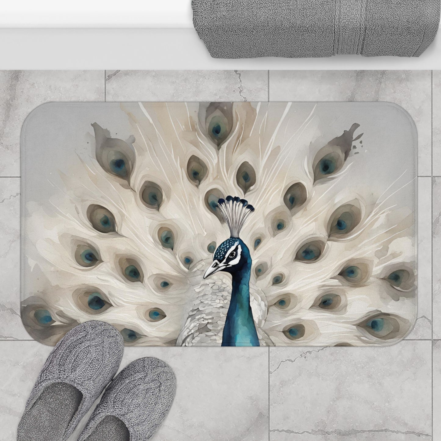 Peacock Dream Bath Mat