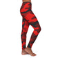 Silky Smooth Red Camo Leggings