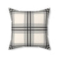 Cream And Black Box Decorative Throw Pillow