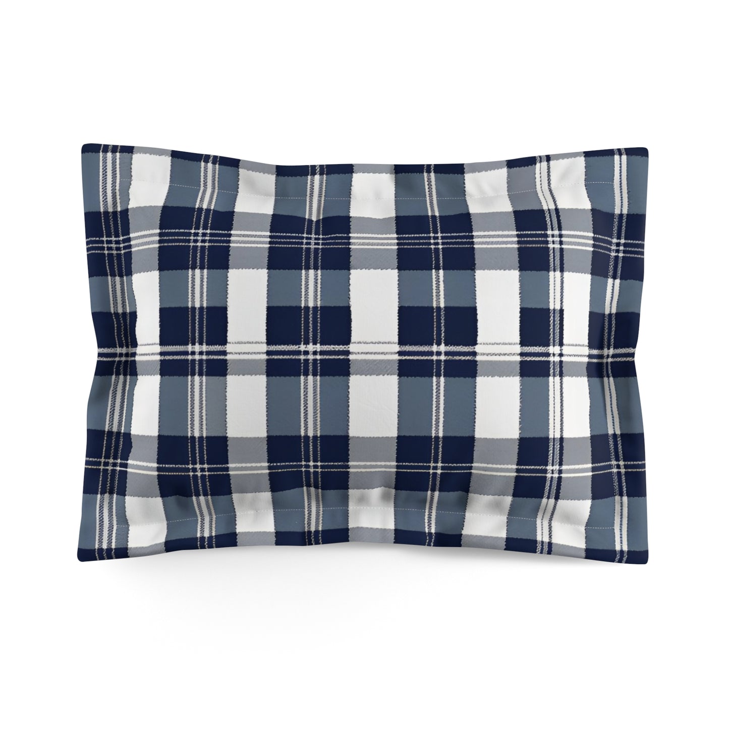 Blue And White Bold Stripe Pillow Sham