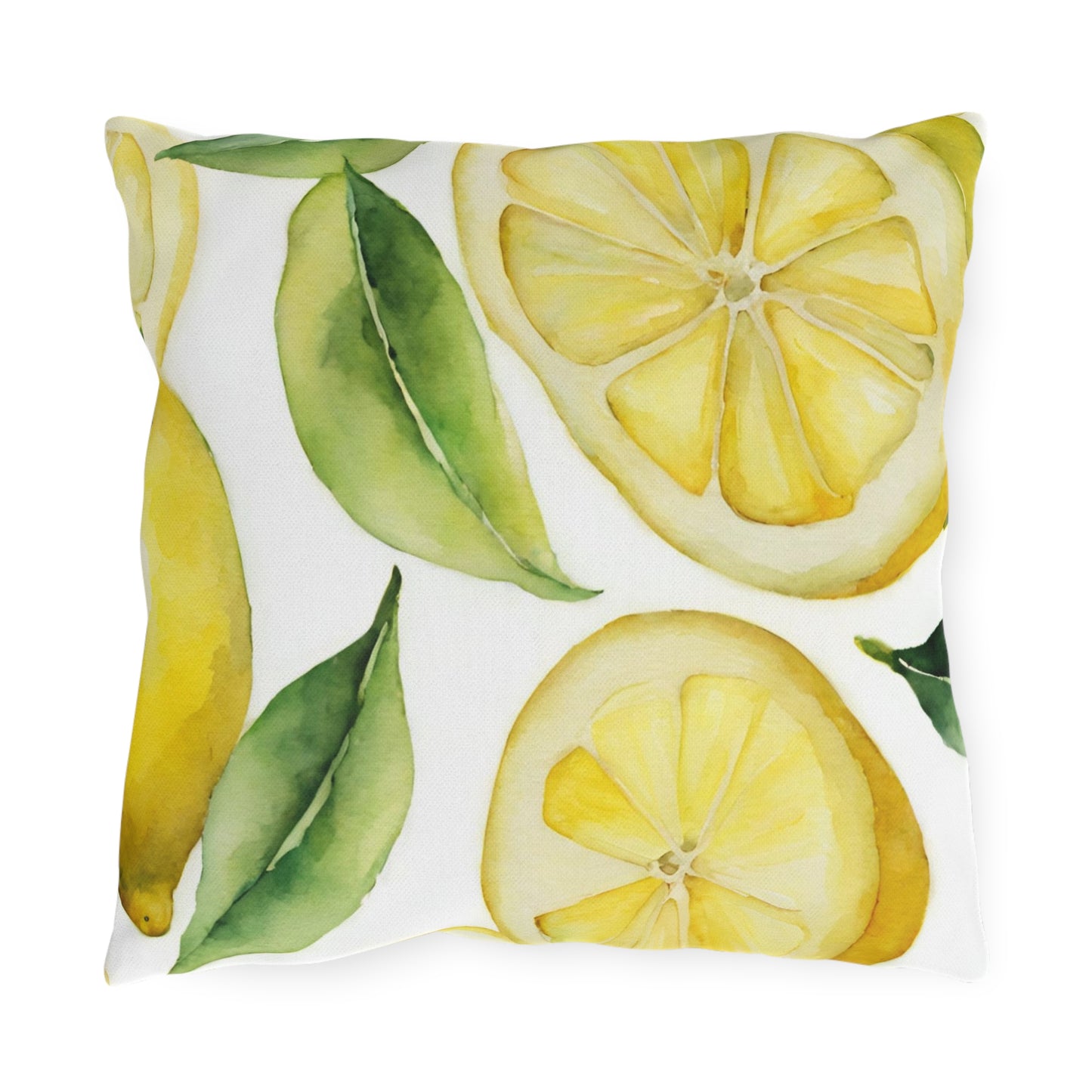 Lemon Zest Outdoor Pillow