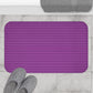 Multi Purple Striped Bath Mat