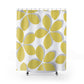 Yellow And Grey Flower Shower Curtain