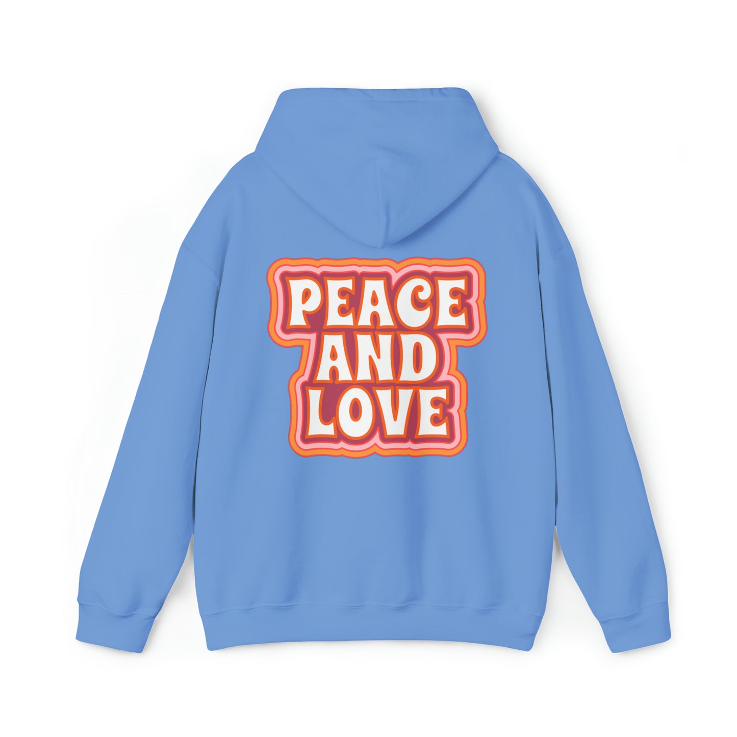 Peace And Love, Heavy Blend™ Hooded Sweatshirt