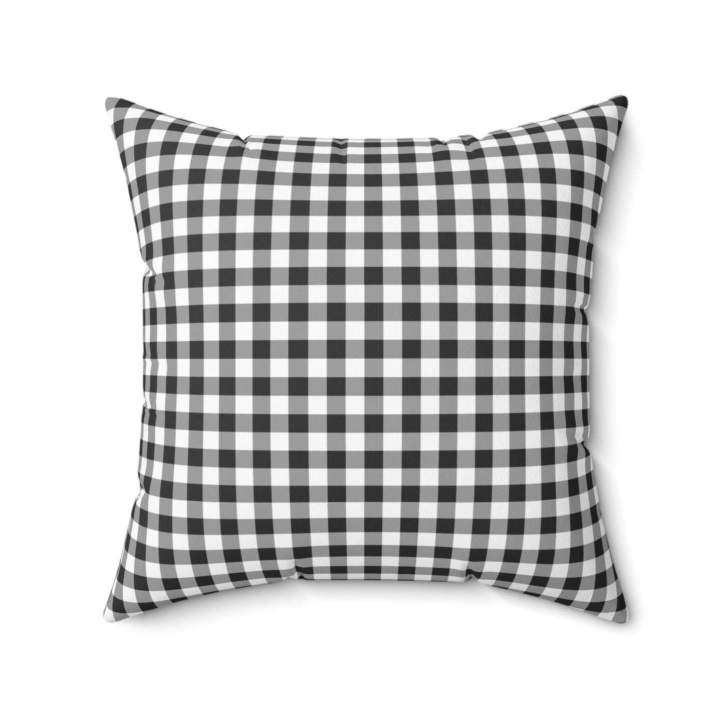 Black And White Check Decorative Throw Pillow