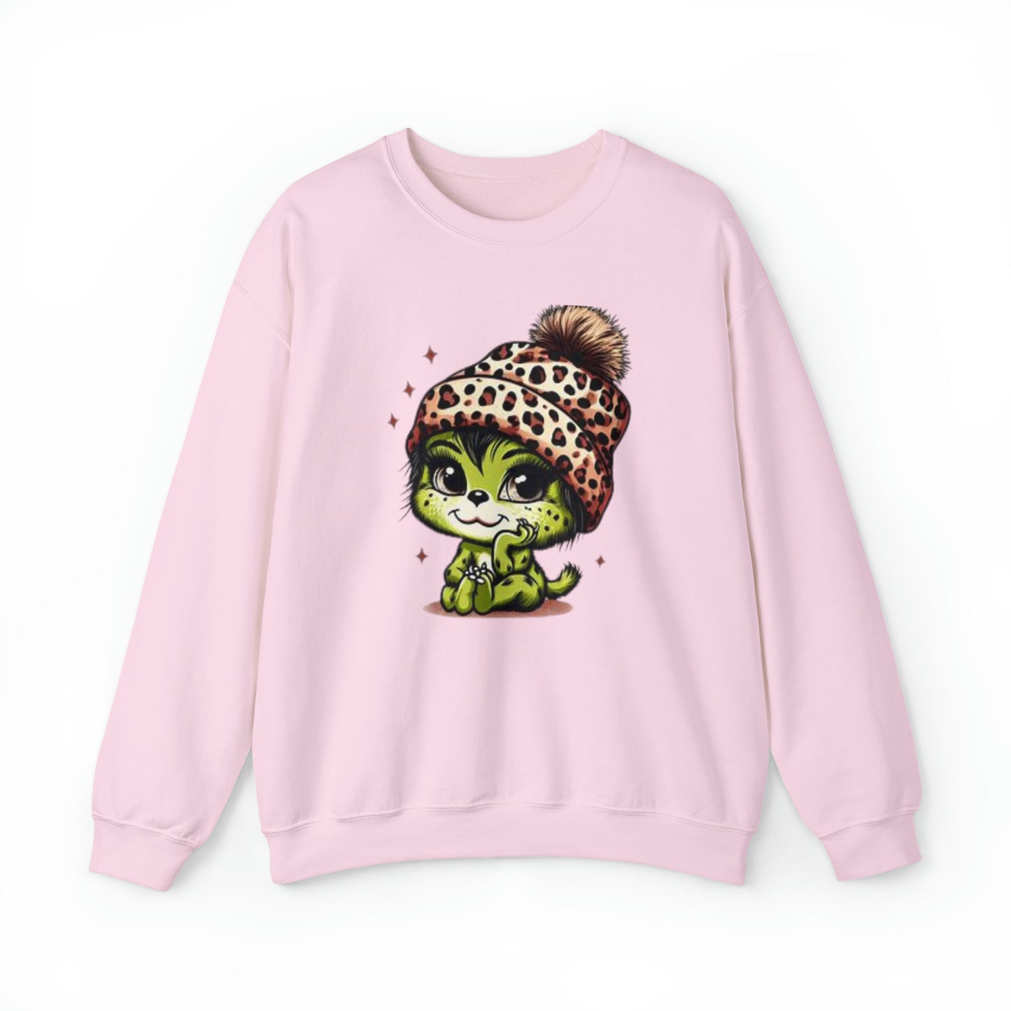 Christmas Vibes, Baby Grinchie, Heavy Blend™ Crewneck Sweatshirt (Available In Other Colors)