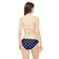Navy Blue White Stars Two Piece Bikini Set