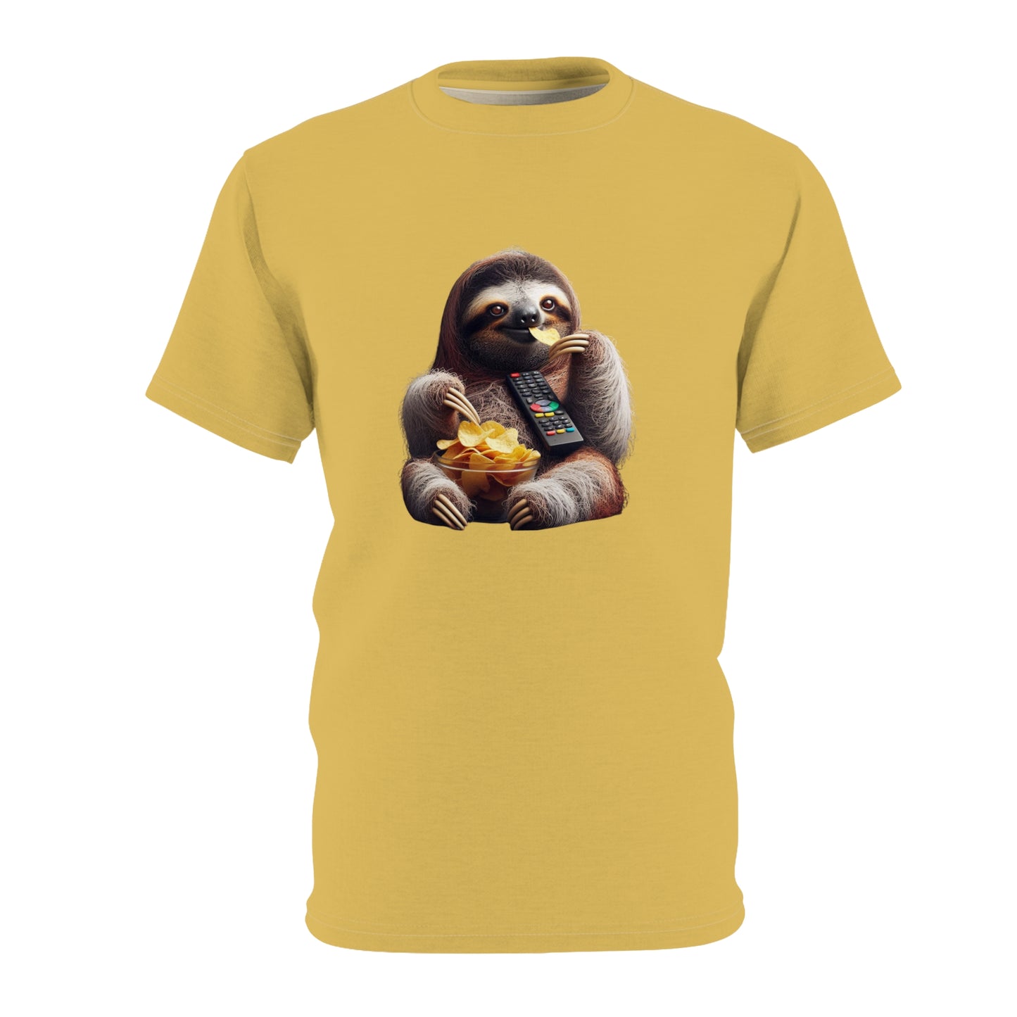 Happy Sloth Unisex Longer Body Short Sleeve T-shirt