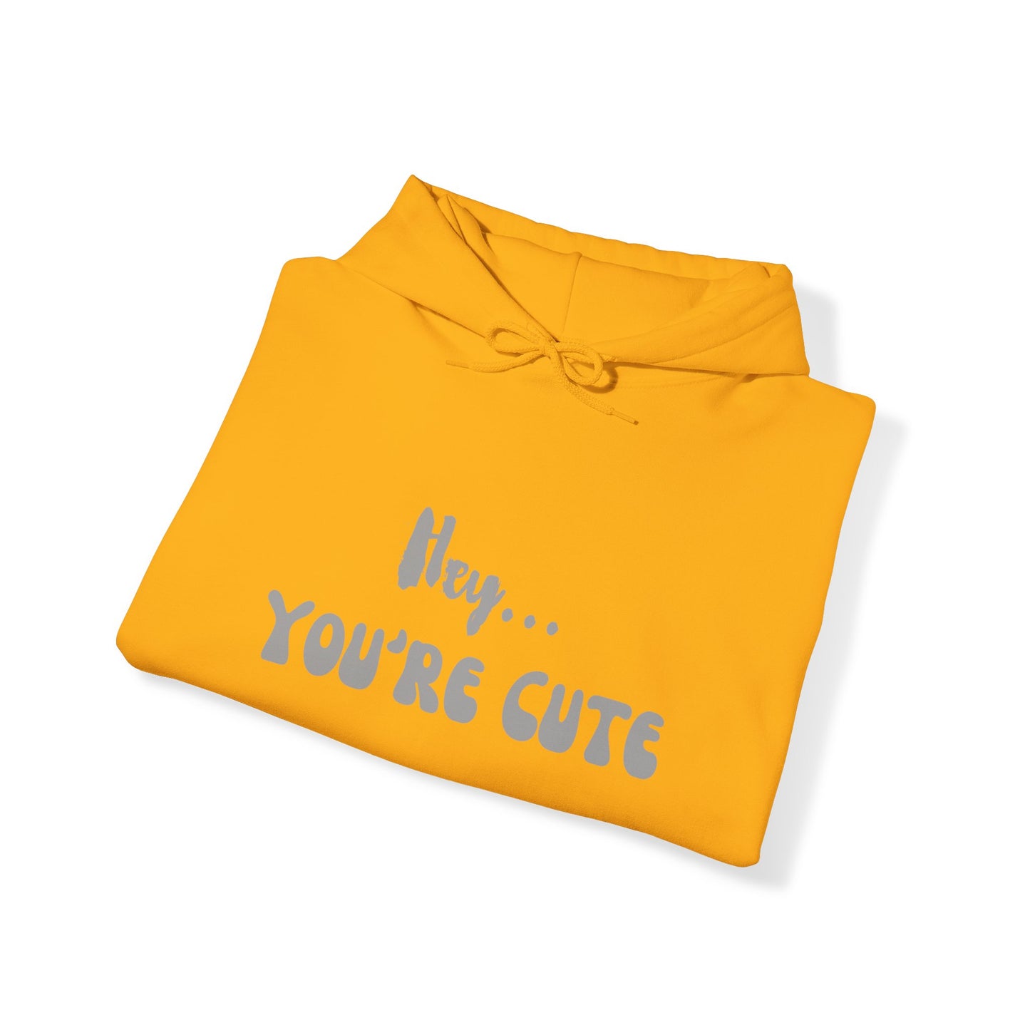 Hey... You're Cute Pullover Hoodie (Available In Other Colors)