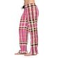 Black, Pink, And Gold Plaid Pajammy Lounge Pants