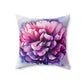 Pink And Purple Watercolor Peony Decorative Throw Pillow