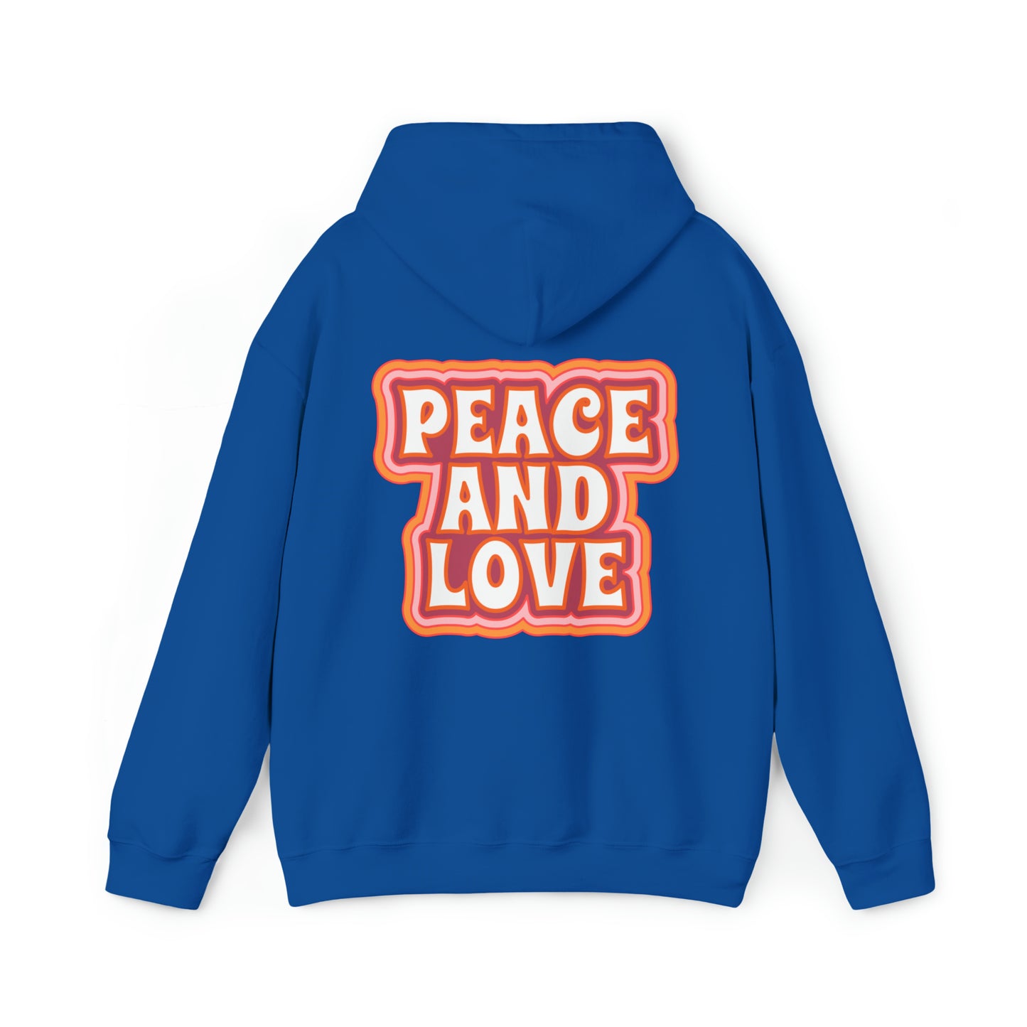 Peace And Love, Heavy Blend™ Hooded Sweatshirt