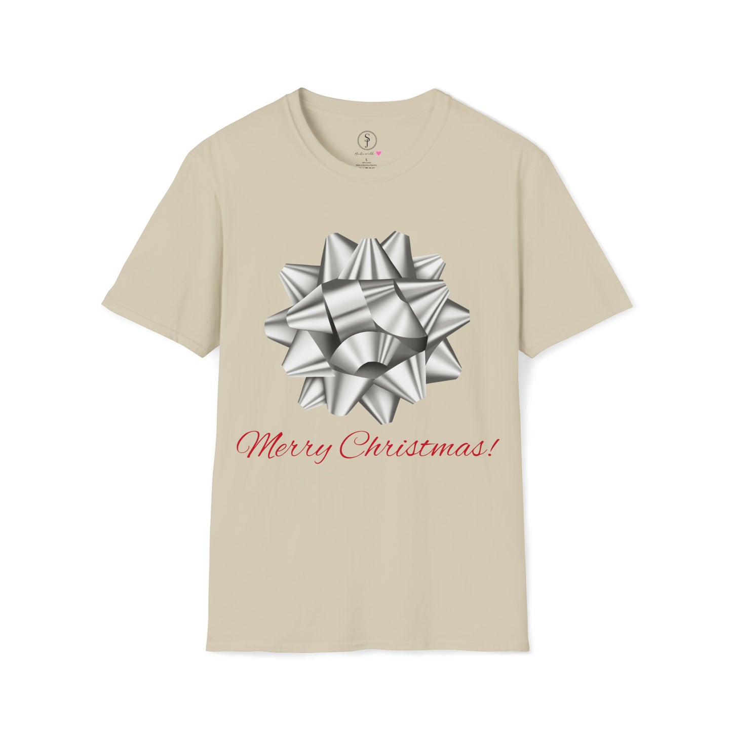 Christmas Vibes.  Big Gift Bow, Merry Christmas! T-shirt (Available In Other Colors)