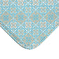 Blue Biege And White Moroccan Tile Bath Mat