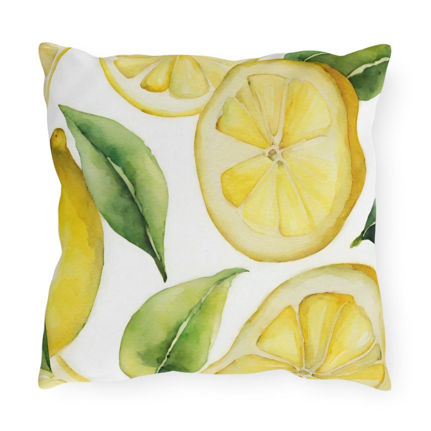 Lemon Zest Outdoor Pillow