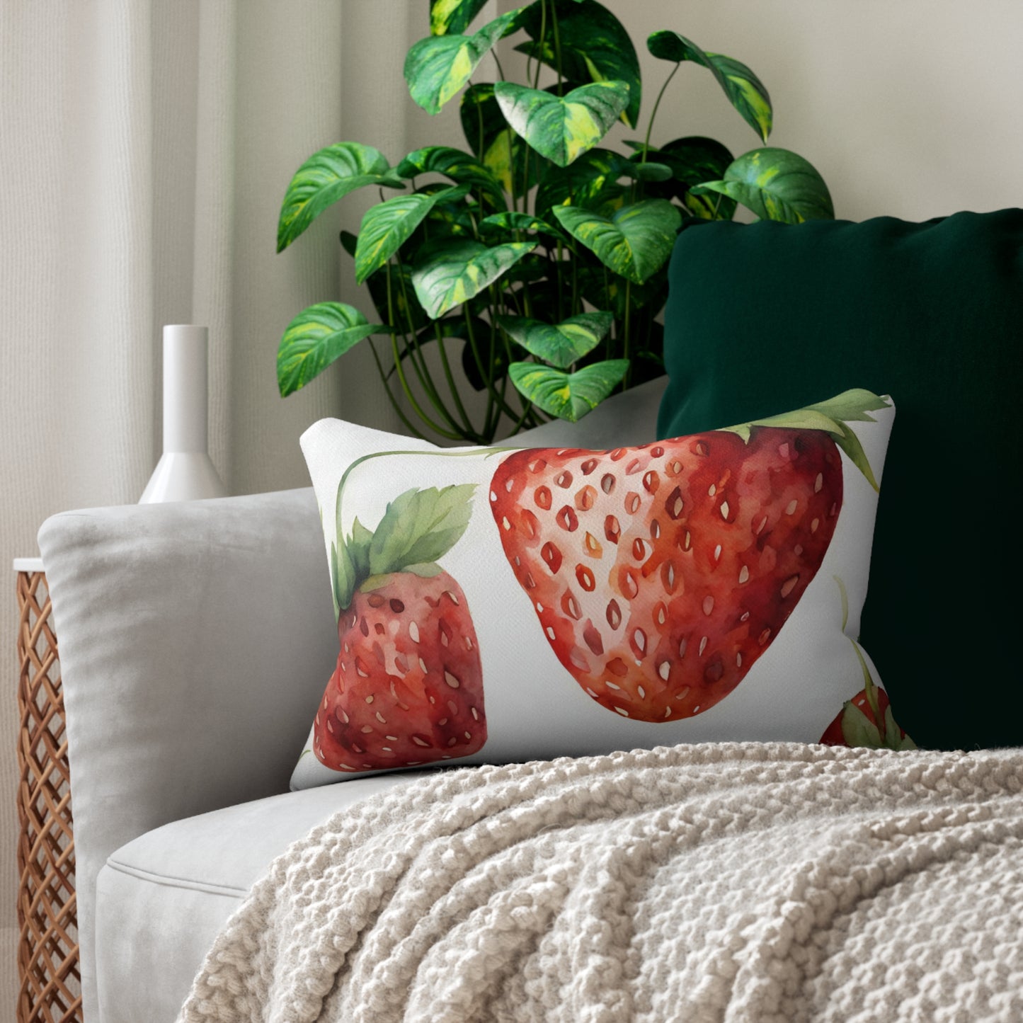 Strawberry Lumbar Pillow