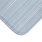 Blue And White Striped Bath Mat