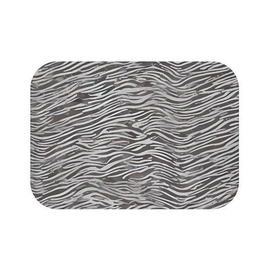 Organic Design Grey On Grey Bath Mat