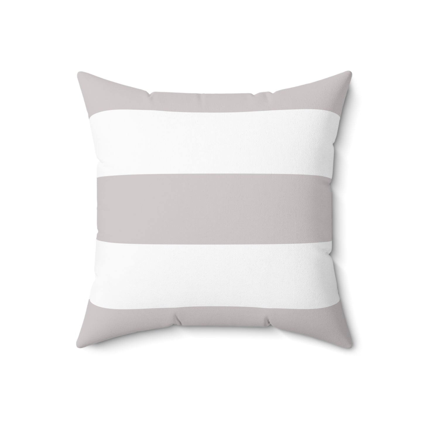 Grey And White Thick Stripe Decorative Throw Pillow