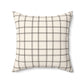 Cream And Black Check Decorative Throw Pillow