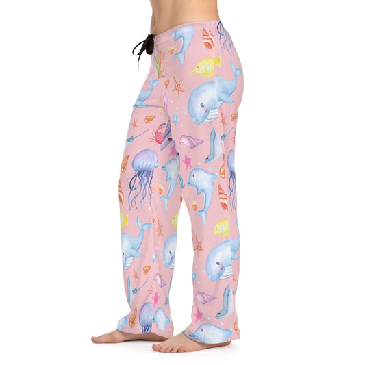 Under The Sea Women's Pajammy Pants In Soft Pink