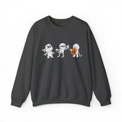 Mummy Trio, Heavy Blend™ Crewneck Sweatshirt (Available In Other Colors)