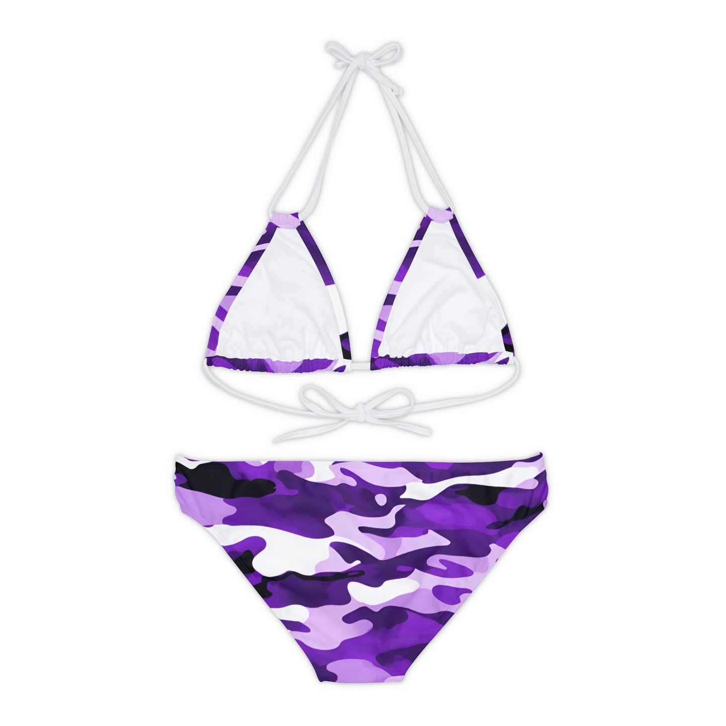 Purple Camo Two Piece Bikini Set