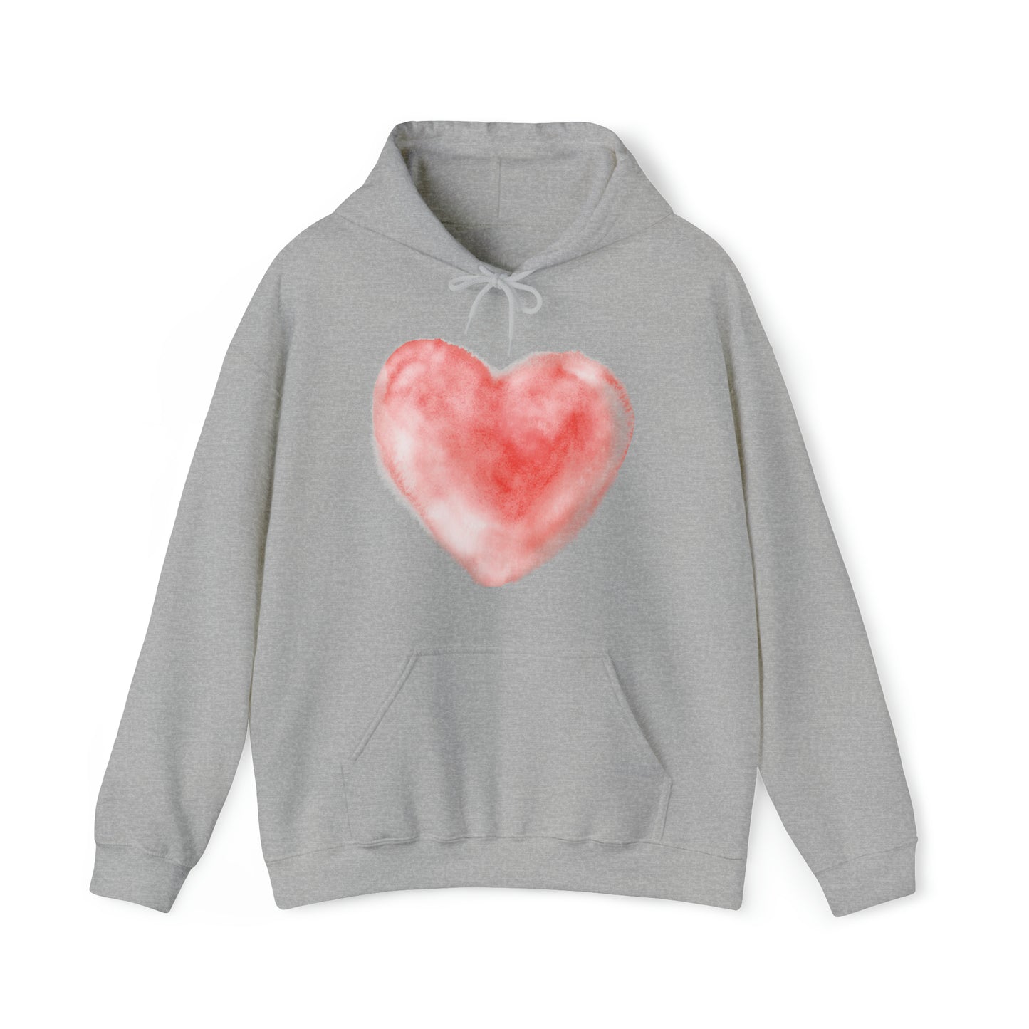 Watercolor Heart, Heavy Blend™ Hooded Sweatshirt (Available In Other Colors)