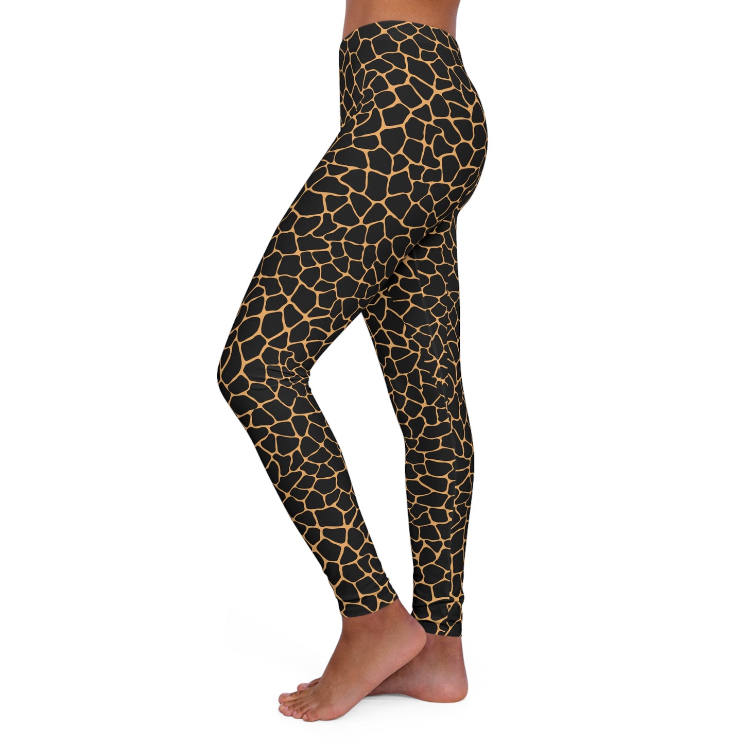 Mosaic Black And Gold, Women's Full-Length Leggings