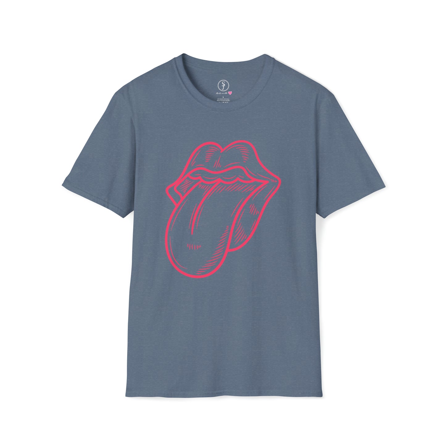 Rolling Stones' Inspired Tongue T-Shirt (Available In Other Colors) (Sizes Up To 3XL)