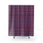 Deep Purple Plaid Shower Curtain