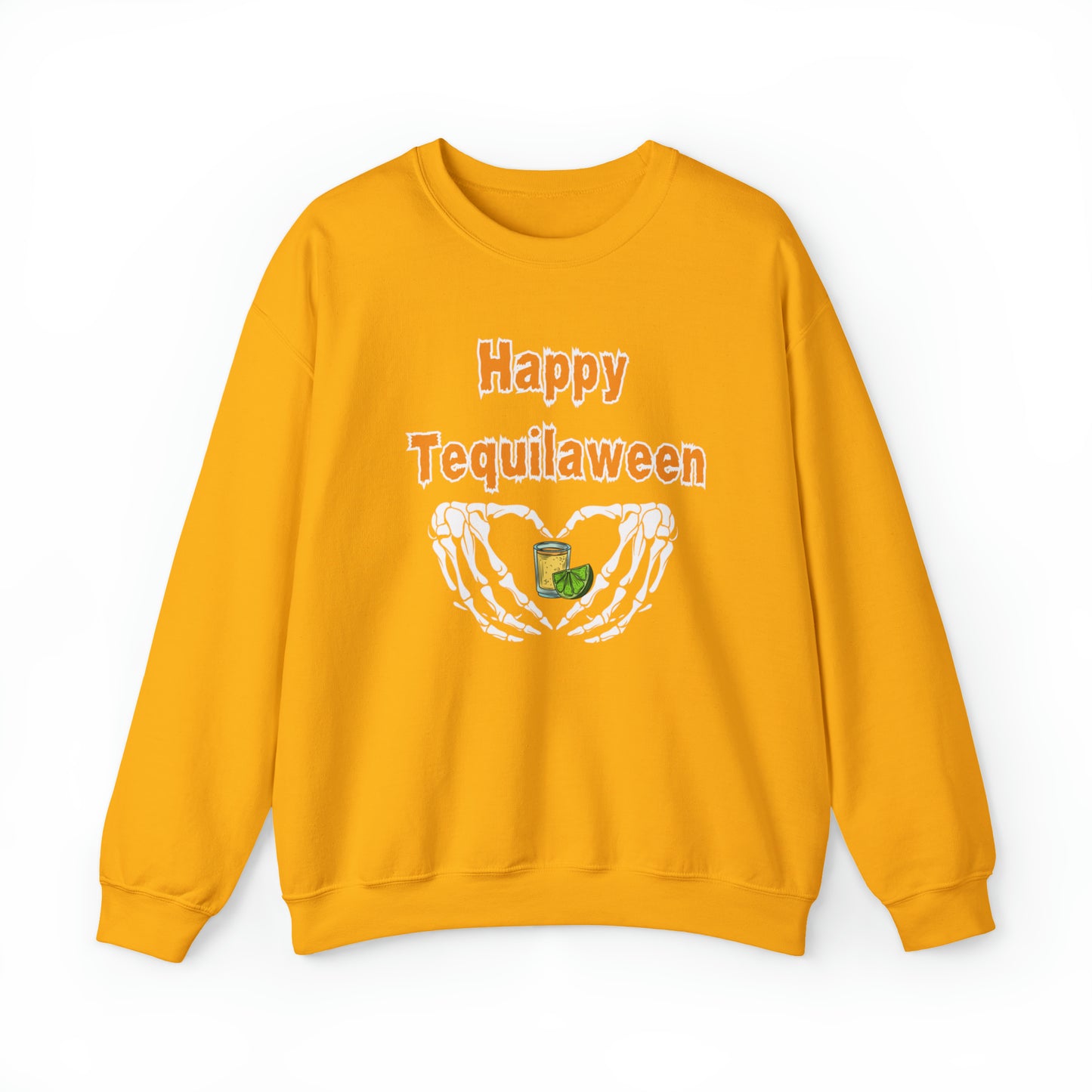 Happy Tequilaween, Heavy Blend™ Crewneck Sweatshirt (Available In Other Colors)