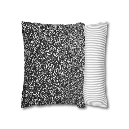 Black And White Modern Splatter Throw Pillow Cover