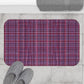 Deep Purple Plaid Bath Mat