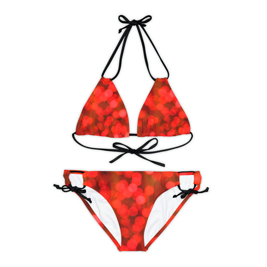 Fire Works Red Two Piece Bikini Set