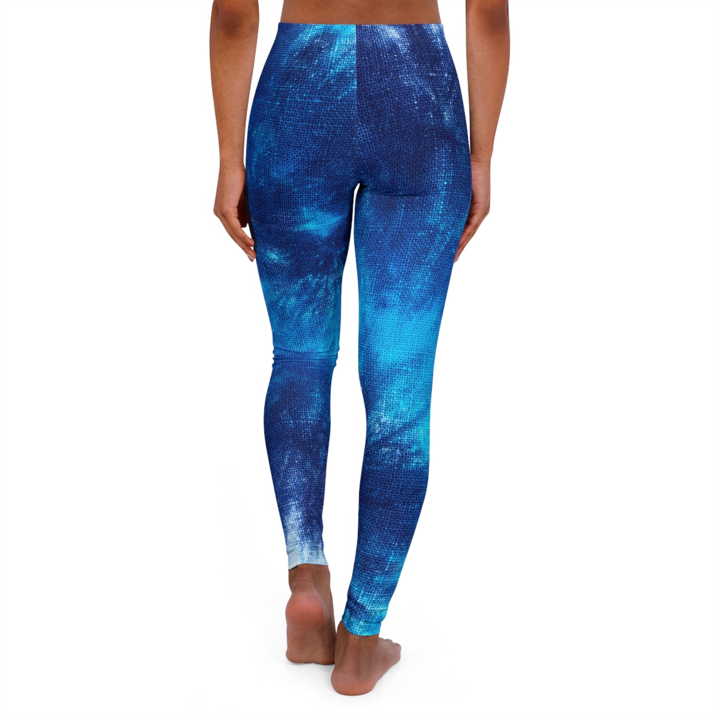 Silky Smooth Blue Tie Dye Leggings