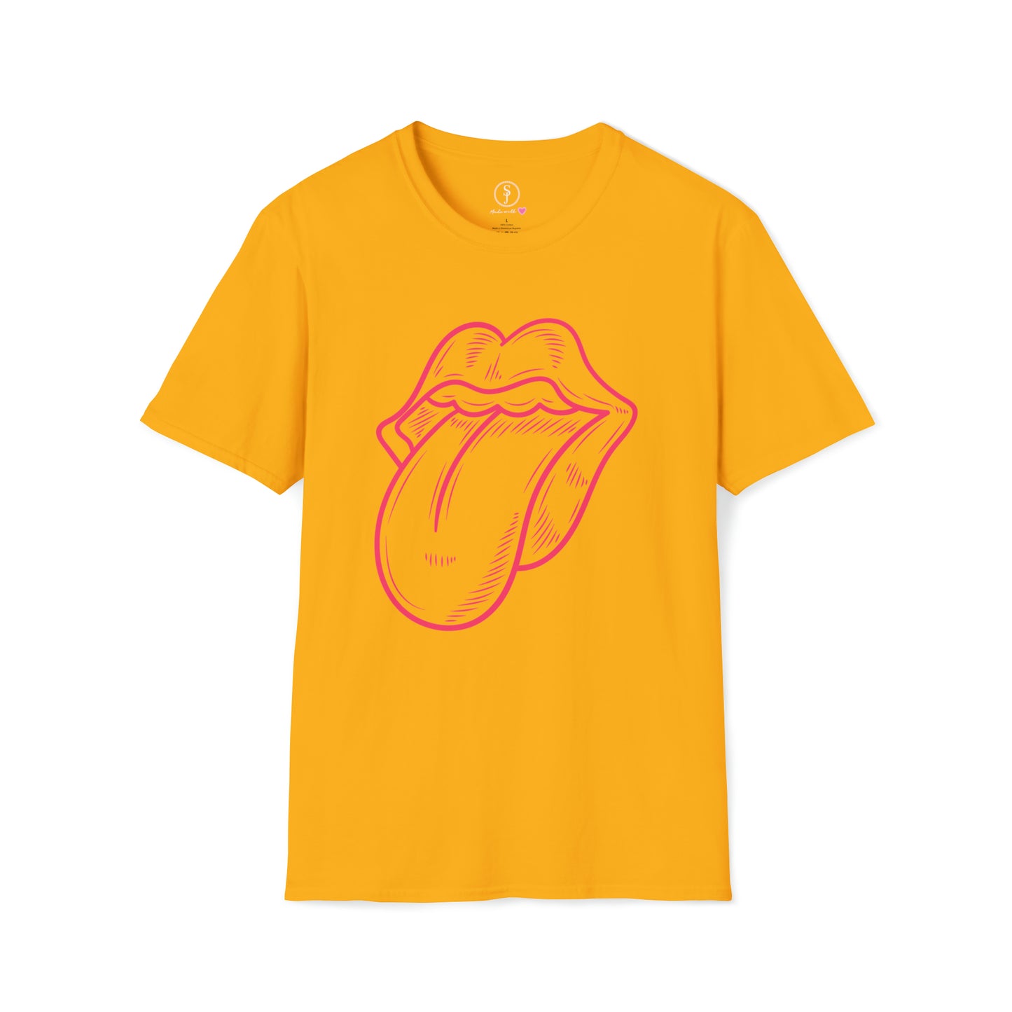 Rolling Stones' Inspired Tongue T-Shirt (Available In Other Colors) (Sizes Up To 3XL)