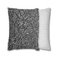 Black And White Modern Splatter Throw Pillow Cover