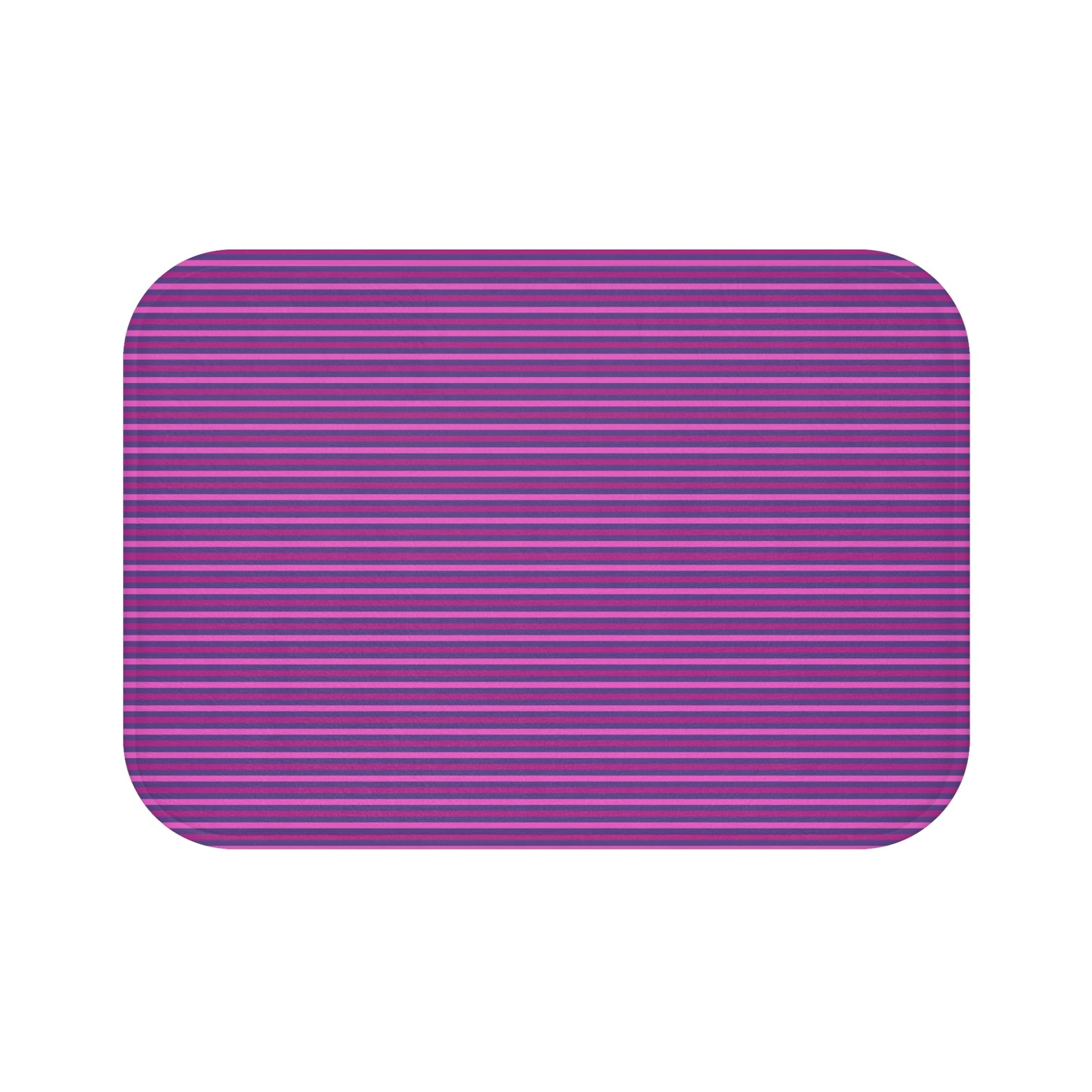 Multi Purple Striped Bath Mat