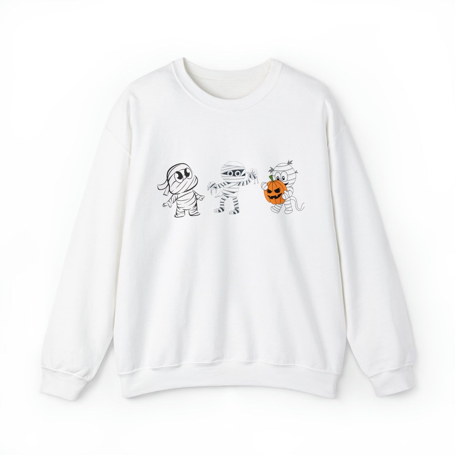 Mummy Trio, Heavy Blend™ Crewneck Sweatshirt (Available In Other Colors)